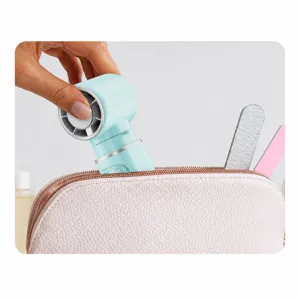 Handheld portable folding mini fan USB rechargeable desktop cooling gadget for outdoor travel use