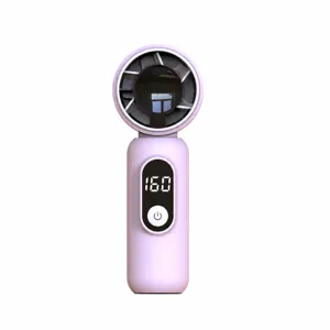 Mini ventilateur portatif avec affichage numérique et batterie USB pour une utilisation en extérieur