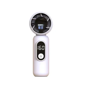Ventilateur de main portable avec affichage numerique ventilateur de bureau USB blanc