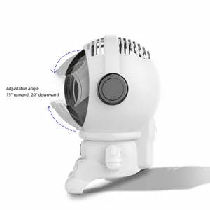 Tragbarer Mini Astronaut Ventilator USB aufladbarer Tisch klingenloser Ventilator 4 Stufen