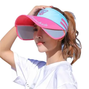 Verstellbarer Damen-Sonnenschutzhut mit UV-Schutz in Rosa und Blau für den Sommer