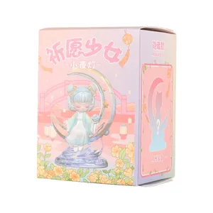 Boîte d'emballage exquise d'ornement en résine blind box veilleuse fille priante