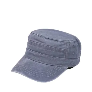 Klassische gewaschene Armee-Mütze aus Baumwolle für Outdoor-Sonnenschutz und Freizeit