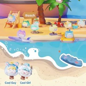 Mini figure blind box Dodici Costellazioni profumate con base acqua marina