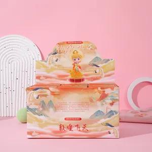 Statuetta in resina blind box a tema Dunhuang Flying Apsaras con set da esposizione