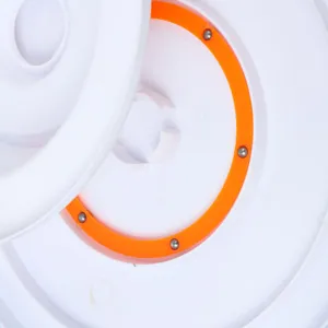Close-up detail of manual cake turntable internal bearing mechanism with smooth rotation.