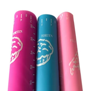 Grande tappeto in silicone per impastare con scala per cottura, stuoia rotolante resistente.