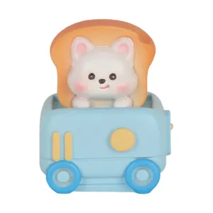 Mignonne figurine en résine de chien Westie dans un grille-pain pour décor de bureau