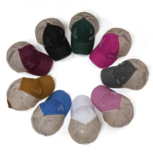 Vintage Distressed Mesh Baseballkappe Für Damen Herren Lässige Atmungsaktive Trucker Hat Zerrissene Sonnenschutz Outdoor Sonnenhut