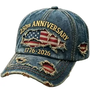 Distressed Denim Baseballkappe Retro Gewaschen Bestickt Totenkopf Flagge Hut Für Herren Damen Street Style Verstellbare Sonnenblende Mütze