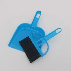 Mini juego de escoba y recogedor de limpieza de escritorio para teclado y espacios.