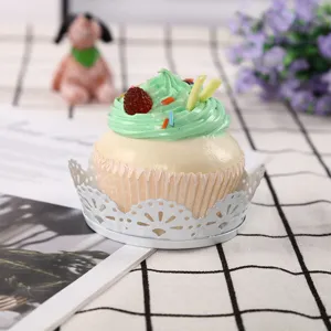 European style lace cupcake wrapper metal holder for wedding dessert table party decor 1pc