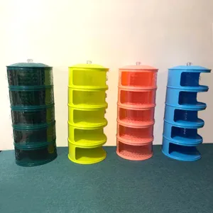 Cubreplatos plegable multicapa, juego de cuatro cubiertas para alimentos a prueba de polvo para casa.