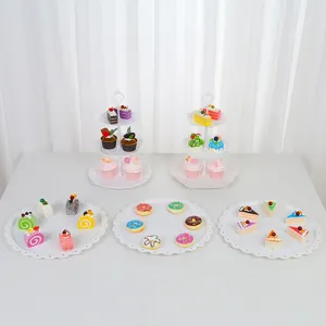 Support a gateau a 3 etages de style europeen plateau de presentation de dessert