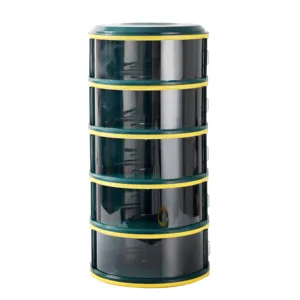 5-layer transparent insulated food cover with dustproof and flyproof stackable design