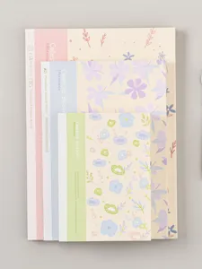 Notitieboekset met bloemmot B5 en A5 formaten, ideaal voor journaling en dagelijks schrijven.