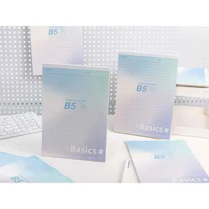 Verloop B5 notitieboek gelijnd papier minimalistische esthetische stationery studenten schrijfblok