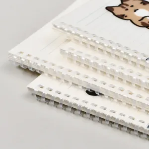 Cute A5 soft spiral notebook with lined pages, ideal for students and daily office notes.