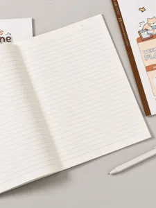 B5 Quaderno Rigato Diario Cancelleria Scolastica Estetica Design Gatto Carino Libro Scrittura