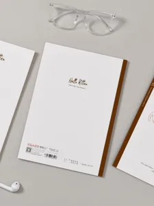 Joli cahier ligné B5 chat, journal intime en papier minimaliste pour étudiants et bureau.