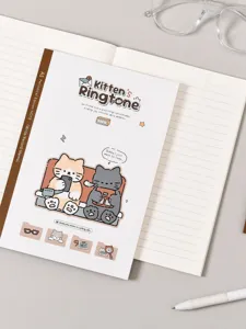 A5 quaderno gatto carino rigato cancelleria studente diario ufficio scuola blocco