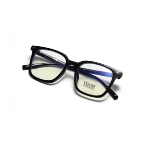 Classic black square TR90 frames for anti-blue light glasses for men and women