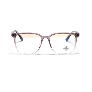 Stylish transparent square TR90 glasses frame featuring anti-blue light and UV400 lenses