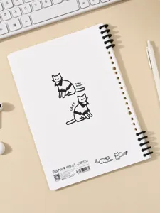 B5 losse bladen notebook schattige kat ontwerp spirale dagboek gelinieerd papier briefpapier