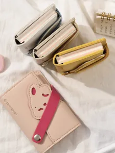 Mini lederen notitieboekje set met schattig design, draagbare zakplanner voor studenten.