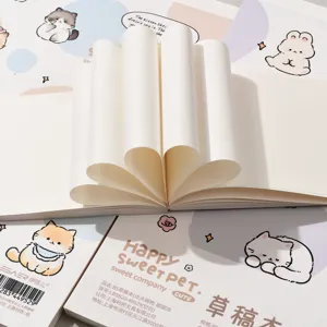 B5 Cuaderno De Borrador De Animales Lindos Paginas Blancas Tapa Blanda Papeleria