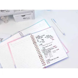 Verloop ringband notebook A5 studenten notebook vulling 10-gats planner dagboek inzet schrijfwaren