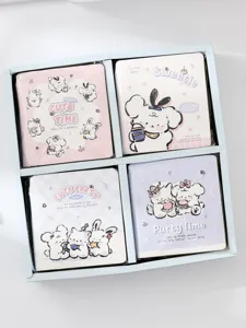 Leuke cartoon puppy notebook set notitiebriefjes doos zoete stijl briefpapier gift