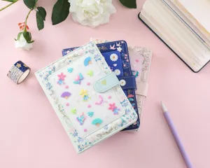 Bellissimo quaderno copertina silicone chiusura magnetica agenda fiori farfalla design