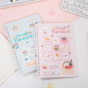 Cuaderno de Espiral Lindo Animal de Dibujos Animados B5 A5 Diario de Estudiante Tapa de PP Papel Dowling Bloc de Notas Suministros de Oficina