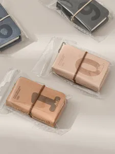 Mini leather pocket notebook portable diary cute keychain memo book stationery gifts