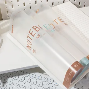 Quaderno B5 traslucido opaco con 40 fogli, ideale per studenti, appunti e uso in ufficio.