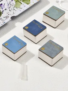Draagbaar vierkant aquarelboek, 300g fijn korrelpapier, ideaal voor mini schetsen en inktkunst.