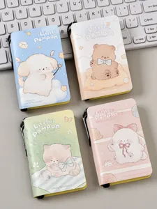 Mini cuaderno de bolsillo portátil con adorables cubiertas de animales para notas.