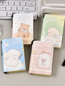 Cuaderno de bolsillo mini portátil con linda cubierta de animales y páginas en blanco