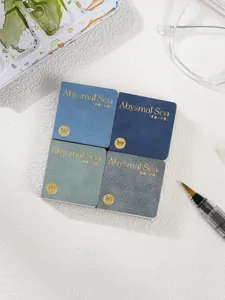 Draagbaar zakwaterverfnotitieboekje vierkant schetsboek voor vulpen 300g fijnkorrelig papier