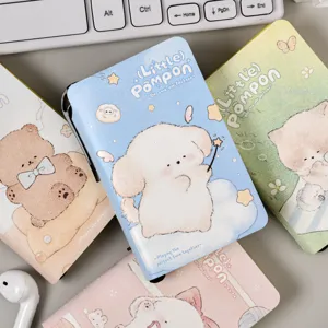 Mini cuaderno de bolsillo portátil con bonita cubierta de felpa y diseño para notas diarias.