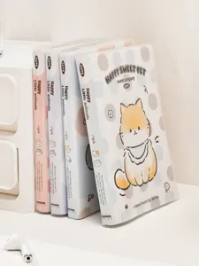 Schattig katten design planner notitieboekje met beschermhoes, ideaal voor dagelijkse notities.