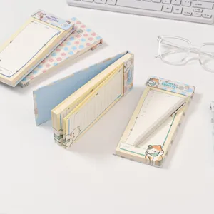 Cute cartoon cat memo notepad tearable student stationery sticky notes pad aesthetic school supplies