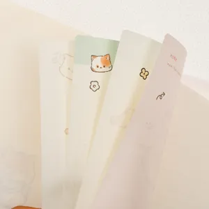 Koreaanse stijl kleurrijk planner notitieboek met schattige kattenillustraties voor dagelijkse notities.