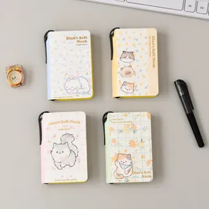 Cute Cat Pocket Notebook Portable Mini Memo Pad Small Diary Writing Book Student Daily Journal