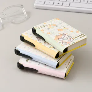 Mini pocket notebook set with cute cat pattern, ideal for daily notes, study and memo.