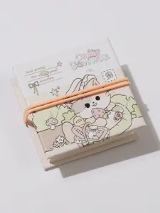 Libro da colorare per bambini tema gatto con fascia elastica, perfetto per disegno e pittura.