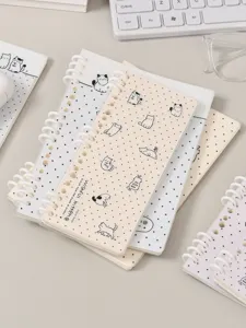 Leuke katten spiraalnotitieboek voor studenten, dagboek en dagelijkse notities met mooie illustraties.