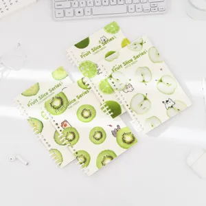Cute fruit slice series spiral notebook A5 lined aesthetic student stationery journal pad