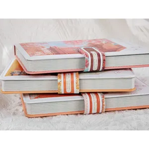 Hardcover journal notebook with magnetic closure aesthetic vintage style daily planner